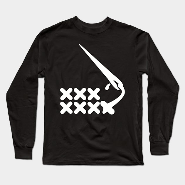 Embroidery Long Sleeve T-Shirt by Designzz